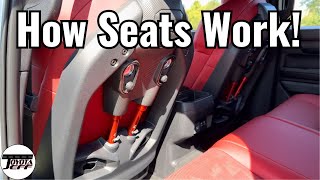 Demo  2024 Toyota Tacoma IsoDynamic Seats StepbyStep amp How to Work Them [upl. by Andree641]