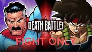 Omni Man VS Bardock DEATH BATTLE Fight Only [upl. by Balough]