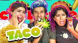 EL MÁS ASQUEROSO TACO CHALLLENGE LOS POLINESIOS RETO [upl. by Yllom225]