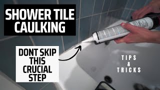 Caulking Shower Tile [upl. by Mcspadden]