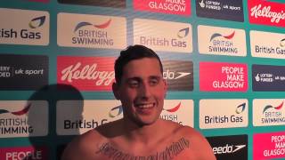 Chris WalkerHebborn defends his British 100m Backstroke title in Glasgow [upl. by Mountford222]