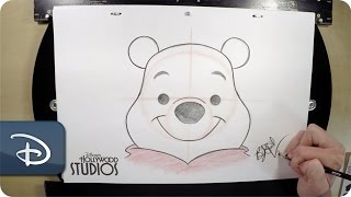 HowTo Draw Winnie The Pooh  Walt Disney World [upl. by Soutor]