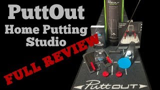 PuttOut Home Putting Studio  Full Review Pressure Putt Trainer Putting Mirror and Putting Mat [upl. by Ydnolem]