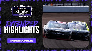 NASCAR Official Extended Highlights  NASCAR Xfinity Series from Indianapolis Motor Speedway [upl. by Bulley]