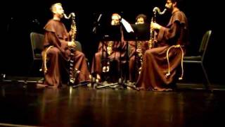 Danse Macabre for four bass clarinets Edmund Welles live [upl. by Ennahgem245]