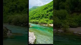 Mesmerize Water flowing through Mountain ll Flute music Meditation musicshortvideo shorts [upl. by Eelirem]