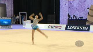 DENG Senyue CHN  2014 Rhythmic Worlds Izmir TUR  Qualifications Ball [upl. by Anilem620]