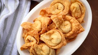 অনথন বানানোর পারফেক্ট রেসিপি  Fried Wonton  Crispy Wonton  Perfect Wonton Recipe [upl. by Smeaj]