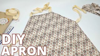 How to Make an Apron  A BeginnerFriendly Sewing Project [upl. by Otila]