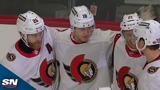 Senators Tim Stutzle Shows Silky Hands Before Snapping Home GameTying Marker [upl. by Menell]