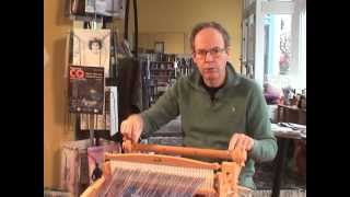 Warping the Harp your rigid heddle loom from Kromski  using warp sticks [upl. by Ailedo]