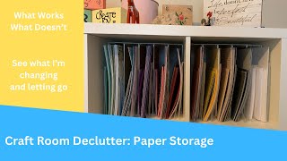 Craft Room Paper Storage 11 Tips Organize Your Craft Papers [upl. by Tess]