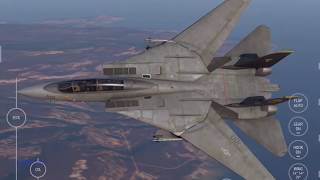 F14 Takeoff and Intercept in Carrier Landing HD [upl. by Murrah]