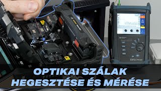 Optikai szálak hegesztése és mérése  Sendun SD9 hegesztőgép [upl. by Hayashi315]