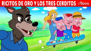 Ricitos de Oro y Los Tres Cerditos  Cuentos infantiles para dormir en Español [upl. by Ledba]