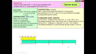 HOW TO DRAW VERNIER SCALE II ENGINEERING DRAWING LATEST [upl. by Hanaj]