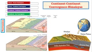 G13Tectonics upsc iasConvergent BoundaryFormation of Fold MountainsHimalayas Rockies [upl. by Nyrroc365]