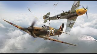 Classic Duels  Supermarine Spitfire Mk 12 vs Messerschmitt Bf 109E [upl. by Samp]