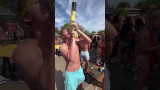 Taking shotgunning a beer to a new level party summer beer [upl. by Celtic]