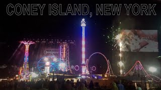 SUMMER TIME ON CONEY ISLAND  ROCKNROLL amp FIREWORK [upl. by Chrissa]