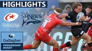 Saracens v Sale  HIGHLIGHTS  Bonus Point in Impressive Win  Gallagher Premiership [upl. by Adnohsal543]