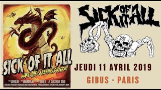 SICK OF IT ALL live Paris 11 04 2019 [upl. by Antonin]