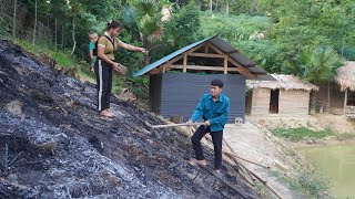 How to sow seeds directly into soil outdoors  cooking breakfast for pregnant wife [upl. by Annig]