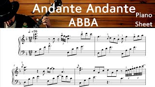 Andante Andante Piano Sheet Music  ABBA  by SangHeart Play [upl. by Ailbert]