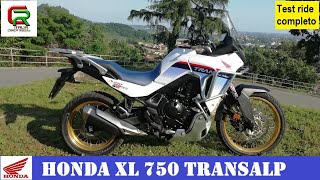 Honda XL 750 Transalp 2023 test ride completo English subtitles [upl. by Ynez741]