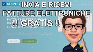 Invia e Ricevi Fatture Elettroniche GRATIS Programma di Fatturazione Elettronica SDIPEC [upl. by Hach]