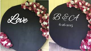 DIY Wooden Round Backdrop Tutorial [upl. by Carboni]