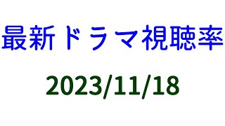 テレビ朝日は視聴率低いと発表しない！２０２３年１１月１８日付☆ドラマ視聴率速報！ [upl. by Liarret]