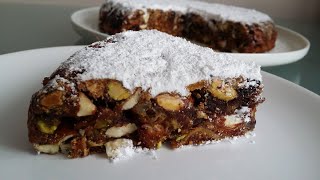 Panforte di Siena without oven  Italian Dry Fruit Cake Recipe  Fruit and Nut Cake Recipe [upl. by Northington591]