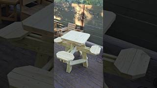 Diy 4 seat bar table  outdoor table woodworking diy furniture [upl. by Francine]