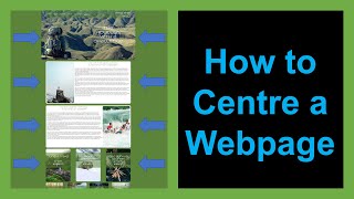 How to Centre a Webpage ITW Easy build Pt2 [upl. by Namielus751]