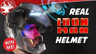 Metal Iron Man Helmet WITH DISPLAY [upl. by Einnos]