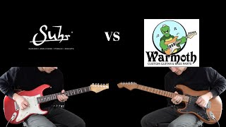 Suhr Classic Antique vs Warmoth Custom Strat [upl. by Alaster852]