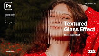 Create Glass Texture Effect in Adobe Photoshop 2023 [upl. by Chancellor]