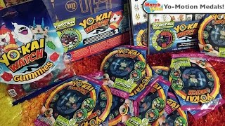 Yokai Watch YoMotion Medals Unboxing  Other Goodies [upl. by Haneehs]