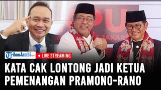 🔴Ditunjuk jadi Ketua Tim Pemenangan PramonoRano Cak Lontong Saya Hanya Pelengkap Saja [upl. by Shirley]