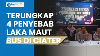 Polisi Ungkap 4 Poin Penyebab Kecelakaan Bus Rombongan SMK Lingga Kencana Depok di Ciater Subang [upl. by Elberta]