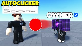 AUTOCLICKER vs OWNER In Blade Ball [upl. by Bethina]