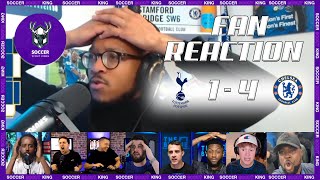 SPURS amp CHELSEA FANS REACTION TO TOTTENHAM 14 CHELSEA [upl. by Carissa936]