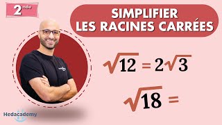 Simplifier une racine carrée  JE TEXPLIQUE [upl. by Oap891]