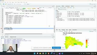 Tutorial RStudio República Dominicana Tasa bruta de Natalidad 2003 vs 2023  UNICARIBE [upl. by Ladnek]