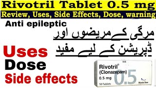 Rivotril 05 mg tablets Reviews Clonazepam tablets ip 05 mg rivotril  Anxiety I Sleep Disturbance [upl. by Claudianus153]