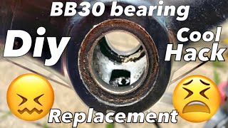 BB30 press fit bearings replacement DIY hack [upl. by Martin]