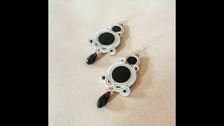 Diy idea earrings soutache orecchini soutache [upl. by Aikyt]