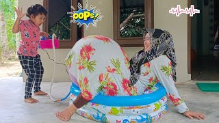 drama parodi❤😱pompa balon dalam baju perut mama jadi hamil jumbo melahirkan beneran [upl. by Akerahs]