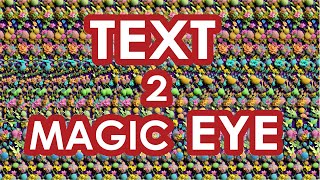 How to create Stereogram from TEXT in 4 minutes  Magic Eye [upl. by Dimo]